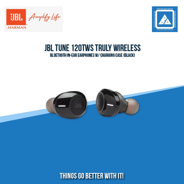 JBL TUNE 120TWS TRULY WIRELESS BLUETOOTH IN-EAR EARPHONES W/ CHARGING CASE (BLACK) JBL TUNE 120TWS TRULY WIRELESS BLUETOOTH IN-EAR EARPHONES W/ CHARGING CASE (BLACK)